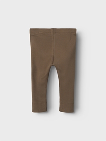 NAME IT Rib Leggings Noe Walnut